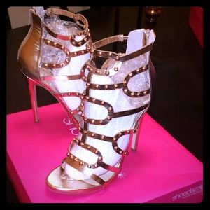 Size 9 Gold Strappy Sandals